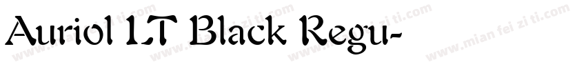 Auriol LT Black Regu字体转换